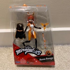 Miraculous Rena Rouge 5" Small Doll Toy Figure Orange Playmates ZAG Heroez NEW